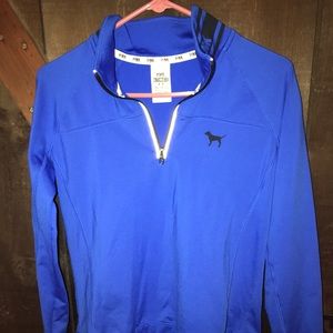Victoria secret royal blue half zip